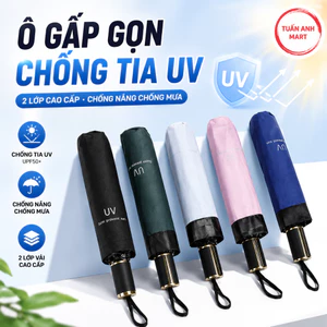 Ô gấp gọn phủ lớp chống tia UV 2 lớp , ô dù chống nắng chất lượng cao