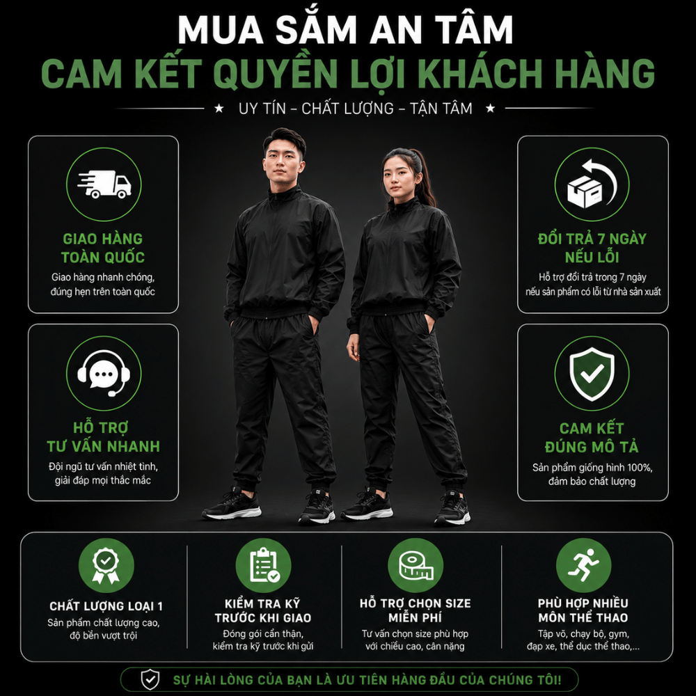 Bộ Quần Áo Giảm Cân Nam Nữ Sinh Nhiệt Giữ Nhiệt Xông Hơi Chạy Bộ Tập Gym Cho Người Béo Tráng Nano