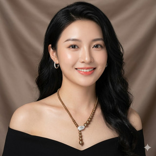 [N1183] Vòng Cổ Ngọc Nhân Tạo Móc Cài Chiếc Lá Bạc, Ngọc Màu Vàng Gold, Sang Trọng Cho Nữ - DAISYN