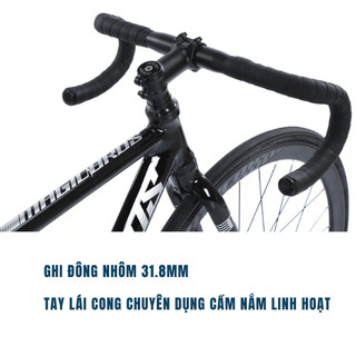Xe Đạp MAGICBROS FIXED GEAR CX6 Khung Nhôm Không Mối Hàn Vành Cao Hub Legend Thiết Kế Đường Phố Cá Tính