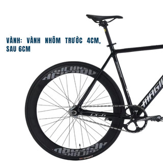 Xe Đạp MAGICBROS FIXED GEAR CX6 Khung Nhôm Không Mối Hàn Vành Cao Hub Legend Thiết Kế Đường Phố Cá Tính