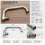 Vòi ngang bếp Á chất liệu inox 304