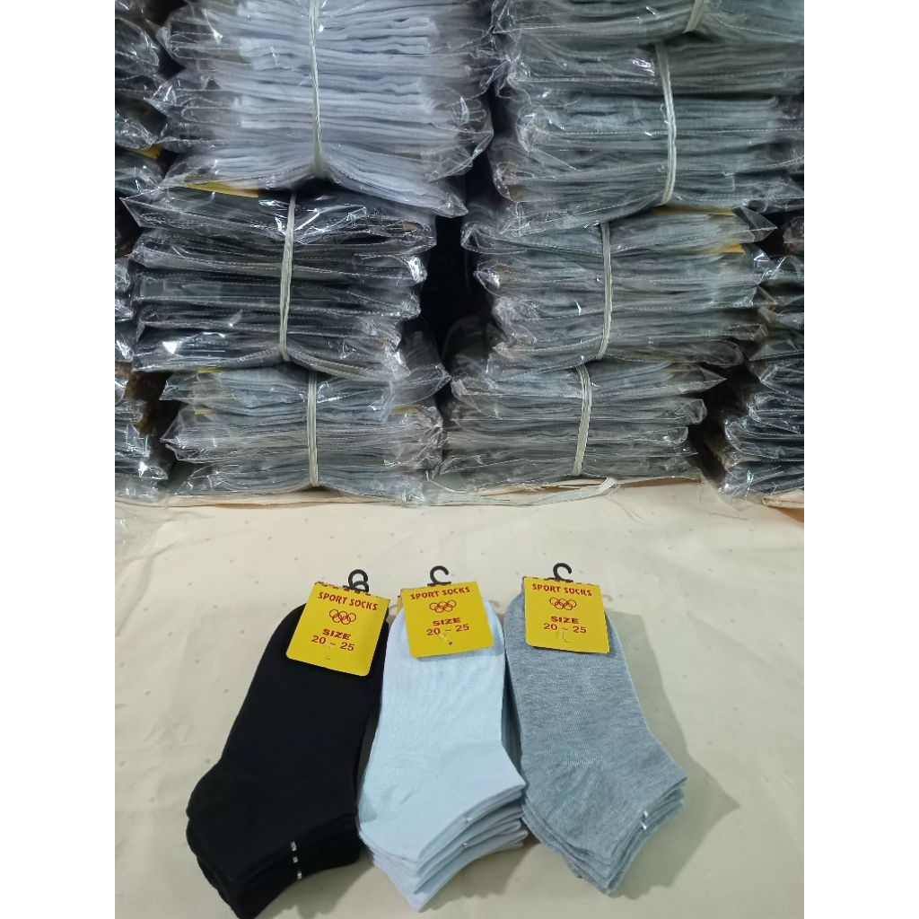 Combo 10 đôi Tất trơn cổ ngắn FREESHIP