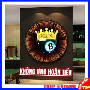 Tranh Bi-a 5D Dành Cho Club Chuyên Nghiệp - Tranh Bida Treo Tường Trang Trí Phòng, Sảnh Hành Lang Cầu Thang Khổ Lớn