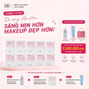 Combo 10 Hộp Mặt Nạ Thạch IMU Deep Collagen Jelly Pack Cấp Ẩm Phục Hồi Dưỡng Sáng Ngừa Lão Hóa Mờ Nhăn
