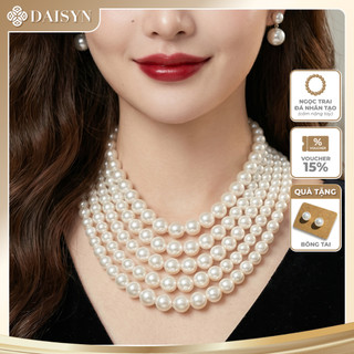 [ DAISYN ] N735  chuỗi hạt ngọc trai mang áo dài 5 sợi ngọc trai nhân tạo sang trọng cho nữ