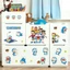 Sticker Decal Dán Tường Mèo Xanh Mẫu 3 Có Keo Sẵn - Trang Trí Tường Decor Phòng Ngủ