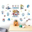 Sticker Decal Dán Tường Mèo Xanh Mẫu 3 Có Keo Sẵn - Trang Trí Tường Decor Phòng Ngủ