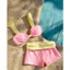 Set Bikini 𝐒𝐦𝐨𝐨𝐭𝐡𝐢𝐞𝐬 Hồng Baby Phối Viền Vàng Chanh Đi Biển Mùa Hè