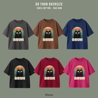 Áo Thun Nam Nữ Oversize 100% Cotton Cao Cấp CLARO - áo phông unisex form chuẩn