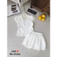New Arrival: Set Áo Cổ V Phối Chân Váy Trắng Style Hàn Quốc