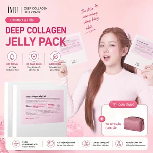 Combo 2 Hộp Mặt Nạ Thạch IMU Deep Collagen Jelly Pack Cấp Ẩm, Phục Hồi, Dưỡng Sáng, Ngừa Lão Hóa Mờ Nhăn