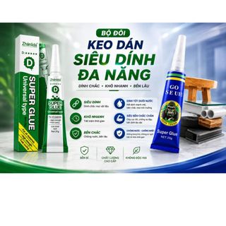 Keo Dán Siêu Dính Đa Năng Gunasen Dán Được Cả Trong Nước Khô Nhanh Siêu Chắc Cho Gỗ Kim Loại, Nhựa Kính Gốm Sứ