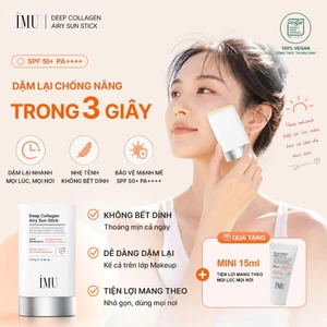 Sáp Chống Nắng Vegan Thỏi IMU Deep Collagen Sun Stick 18.5g SPF50+ PA++++,Kiềm Dầu, Cấp Ẩm, Mỏng Nhẹ
