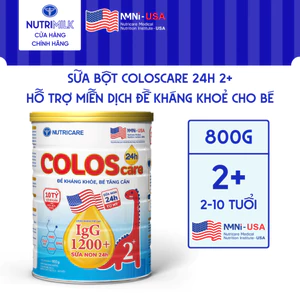 Sữa Bột COLOSCARE 24h Nutricare Bé Tăng Cân Đề Kháng Khoẻ Với Sữa Non 24h và 10 Tỷ Lợi Khuẩn từ 2-10 Tuổi Lon 800G