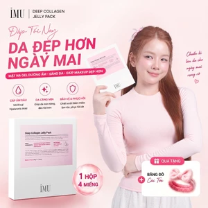 Mặt Nạ Thạch IMU Deep Collagen Jelly Pack Cấp Ẩm, Phục Hồi, Dưỡng Sáng, Ngừa Lão Hóa Mờ Nhăn 34g