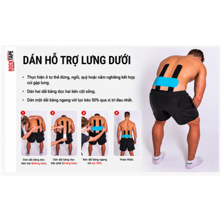 RockTape STD Pre-Cut Tape - Băng Dán Cơ Cắt Sẵn, Dễ Sử Dụng Cho Thể Thao & Chạy Bộ
