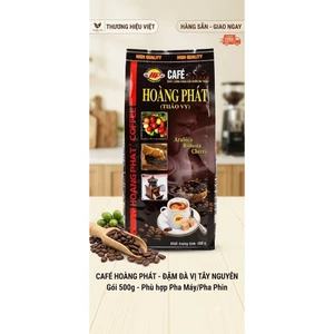 CAFE HOÀNG PHÁT (THẢO VY) - ĐẬM ĐÀ VỊ TÂY NGUYÊN (GÓI 500G)