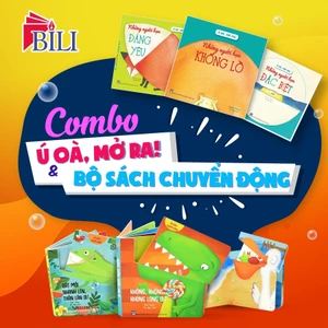 Combo 2 bộ sách - Ú Òa Mở Ra và Chuyển Động - Sách tương tác cho bé 0-3 tuổi
