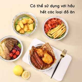 Khay Giấy Bạc Lót Nồi Chiên Không Dầu, khuôn giấy bạc, giấy bạc nướng đủ các size 11 18 22 24
