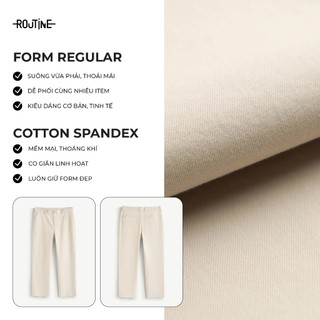 Quần Dài Nam Kaki Form Regular - Routine 10F25PCA022