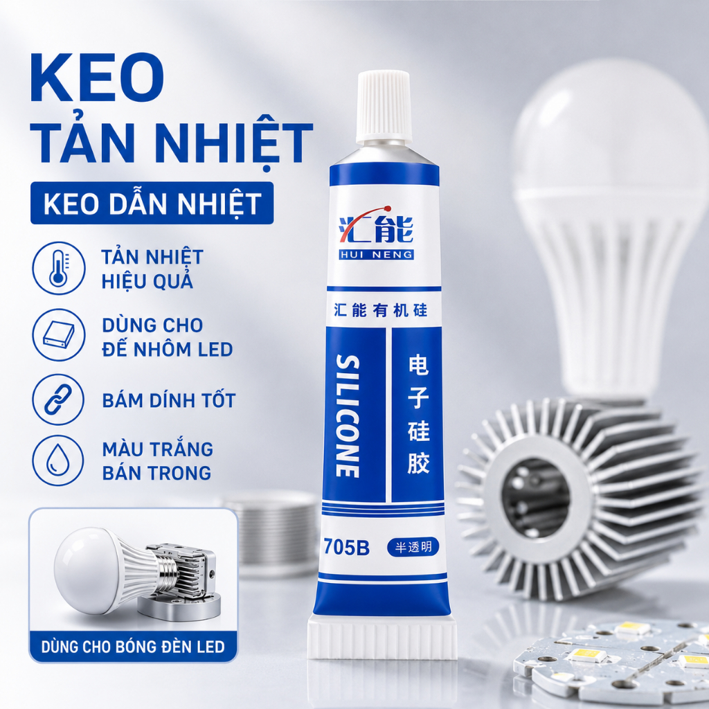 Keo Tản Nhiệt LED 705B Dẫn Nhiệt Tốt Cho Đèn LED CPU GPU Mainboard