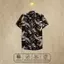 Áo Sơ Mi Lụa Họa Tiết Sóng Ngầm, Cuban Shirt Chất Lụa Tuyết Mềm Mịn, Thoáng Mát, Thấm Hút Tốt, Chống Nhăn, Size 50-100kg