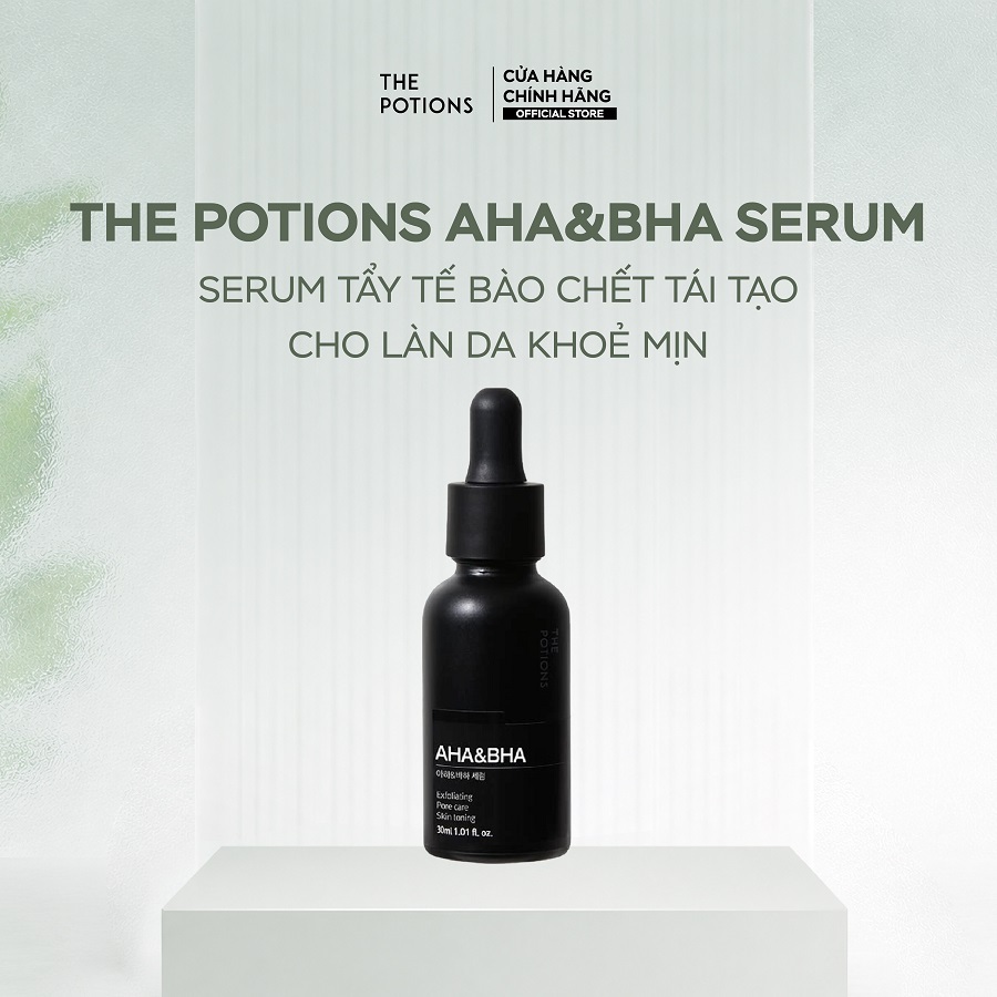 Serum Tẩy Tế Bào Chết Tái Tạo Cho Làn Da Khỏe Mịn The Potions AHA&BHA Serum 30ml