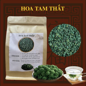 hoa tam thất dùng để pha trà giúp ngủ ngon, ổn định huyết áp