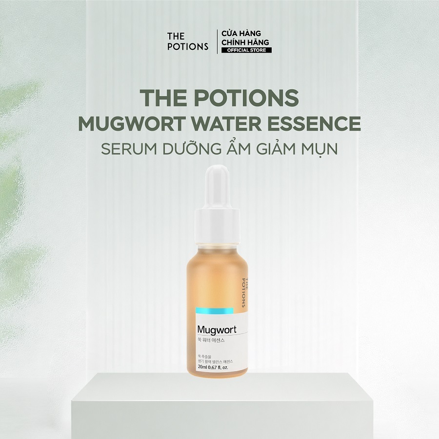Serum Dưỡng ẩm Giảm Mụn The Potions Mugwort Water Essence 20ml Giúp Tăng Cường Sức Khỏe Cho Da