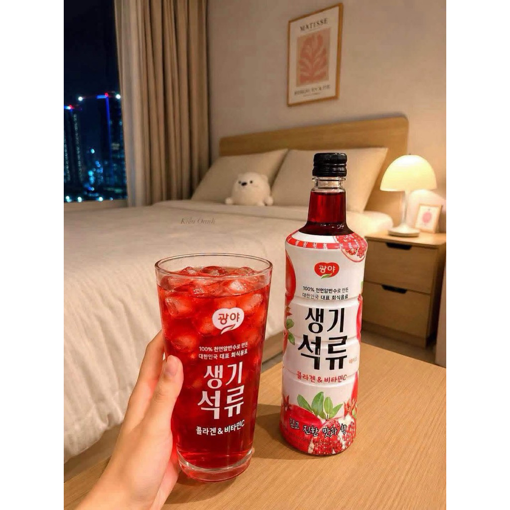 Mẫu Mới Giấm Lựu Hàn Quốc Hỗ Trợ Giảm Cân, Đẹp Da 970ml-ThyLee