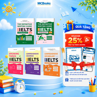 Sách - Ôn luyện IELTS - Comprehensive Grammar IELTS, Speaking Topics IELTS, The Definitive Writing Guide for IELTS