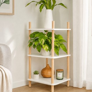Tab gỗ đầu giường - Kệ gỗ 2,3,4 tầng - Kệ vuông trắng hàng nhập khẩu giá tốt