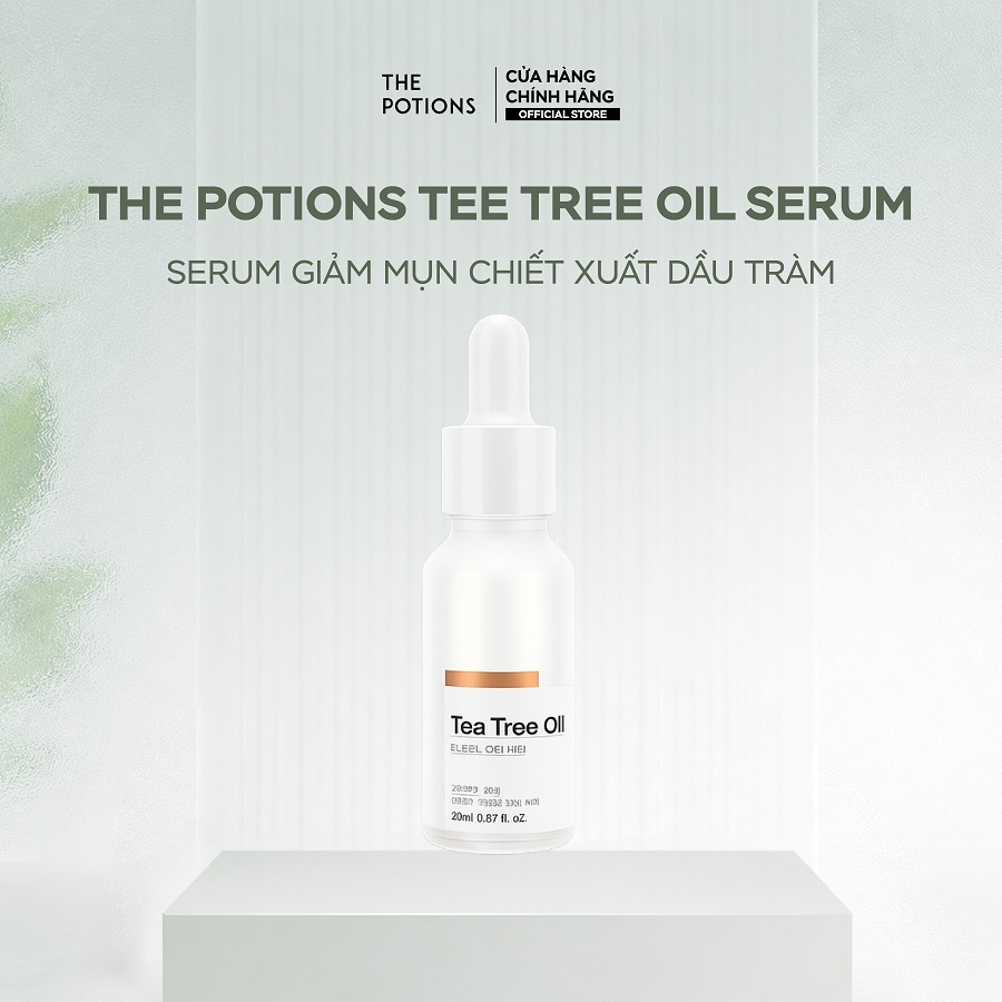 Serum Giảm Mụn Chiết Xuất Dầu Tràm The Potions Tee Tree Oil Serum 20ml