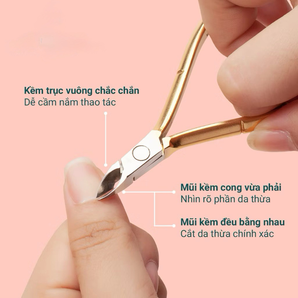 Các mã kềm Nghĩa cắt da thông dụng(D401;D555;D507V )Chính hãng-không gỉ nhặt da chuyên dụng cho thợ nail