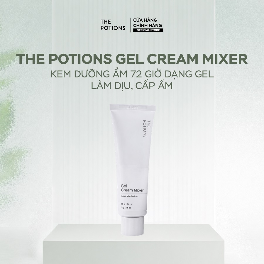 Kem Dưỡng ẩm 72 Giờ Dạng Gel The Potions Gel Cream Mixer 50g - Cung Cấp Năng Lượng Làm Dịu, Cấp ẩm