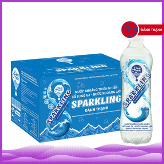 Thùng 24 Chai Nước Khoáng Lạt Thiên Nhiên Có Gas 430ml Đảnh Thạnh - Giàu và bổ sung vi khoáng tự nhiên