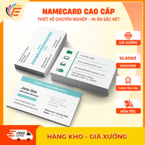 Hộp 100 card Namecard, Card Visit Chất Giấy C300 In Offset Chất Lượng