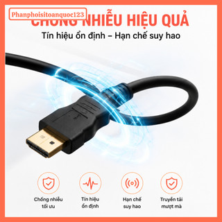Cáp HDMI 2.0 Tròn Dài 10m/15m/20m Hỗ Trợ 4K 60Hz – Chống Nhiễu, Lõi Đồng Nguyên Chất