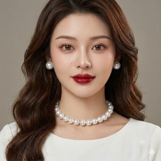 [ DAISYN ] N720 choker vòng cổ dây chuyền ngọc trai nhân tạo hạt 12 li sang trọng cho nữ