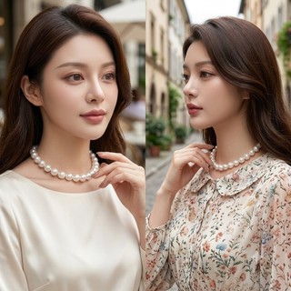 [ DAISYN ] N720 choker vòng cổ dây chuyền ngọc trai nhân tạo hạt 12 li sang trọng cho nữ