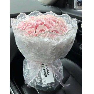 Vải Ren Gói Hoa 1m*1m3, Vải Ren Lưới Họa Tiết Gói Hoa, Làm Đồ Handmade Decor Siêu Xinh