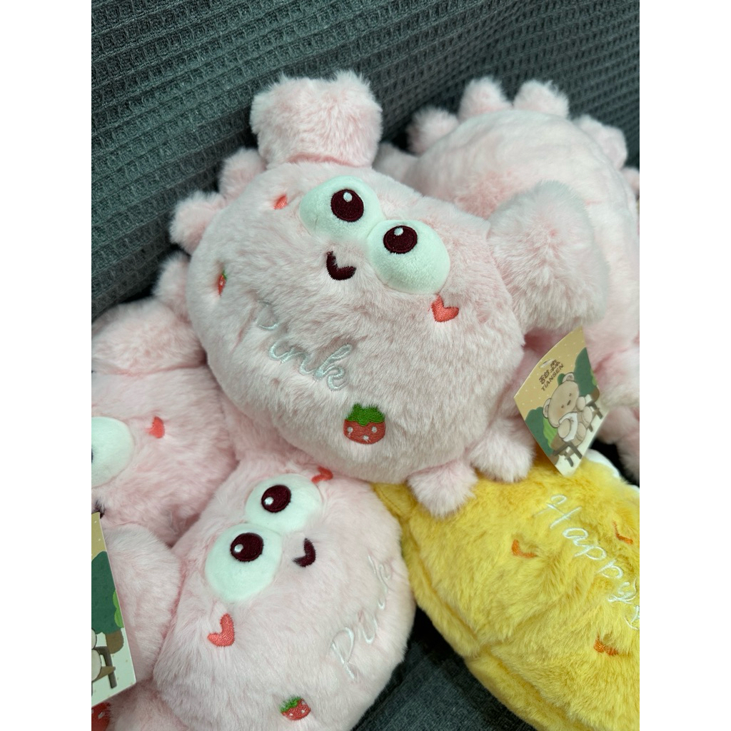 Gấu bông con cua, con cua vui vẻ lông thỏ mềm mại (   - hình ảnh shop tự chụp nên màu sắc và hình dáng như trên hình
