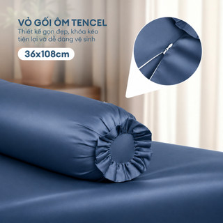 [100% TENCEL] Bộ 5 Món Drap, Áo Gối NIN Florence 80s | Đủ Màu | Nhiều Kích Thước | Lụa Tencel Mát Lạnh