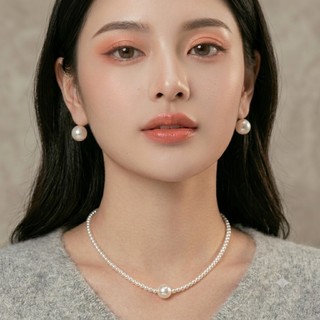 [ DAISYN ] N847 dây chuyền hạt ngọc trai nhân tạo 1 sợi, chuỗi hạt ngọc trai nhân tạo sang trọng
