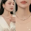 N847 dây chuyền hạt ngọc trai nhân tạo 1 sợi, chuỗi hạt ngọc trai nhân tạo sang trọng