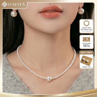 [ DAISYN ] N847 dây chuyền hạt ngọc trai nhân tạo 1 sợi, chuỗi hạt ngọc trai nhân tạo sang trọng