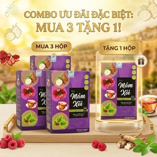 Trà Mâm Xôi Tứ Vị chuẩn OCOP-ISO-HACCP Hỗ Trợ Nội Tiết Tố, Đẹp Da, Bổ Huyết & Điều Hòa Kinh Nguyệt