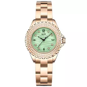 Đồng Hồ Nữ I&W Carnival 718L-T1 Chính Hãng Full Box Chống Nước 30m Kính Sapphire (Máy Quartz)