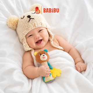 Lục Lạc Cầm Tay Cho Bé Hình Thú Nhồi Bông, Đồ Chơi Chuông Tay Động Vật Mềm Mại Phát Triển Giác Quan